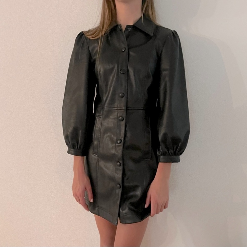 Topshop Leather Dress